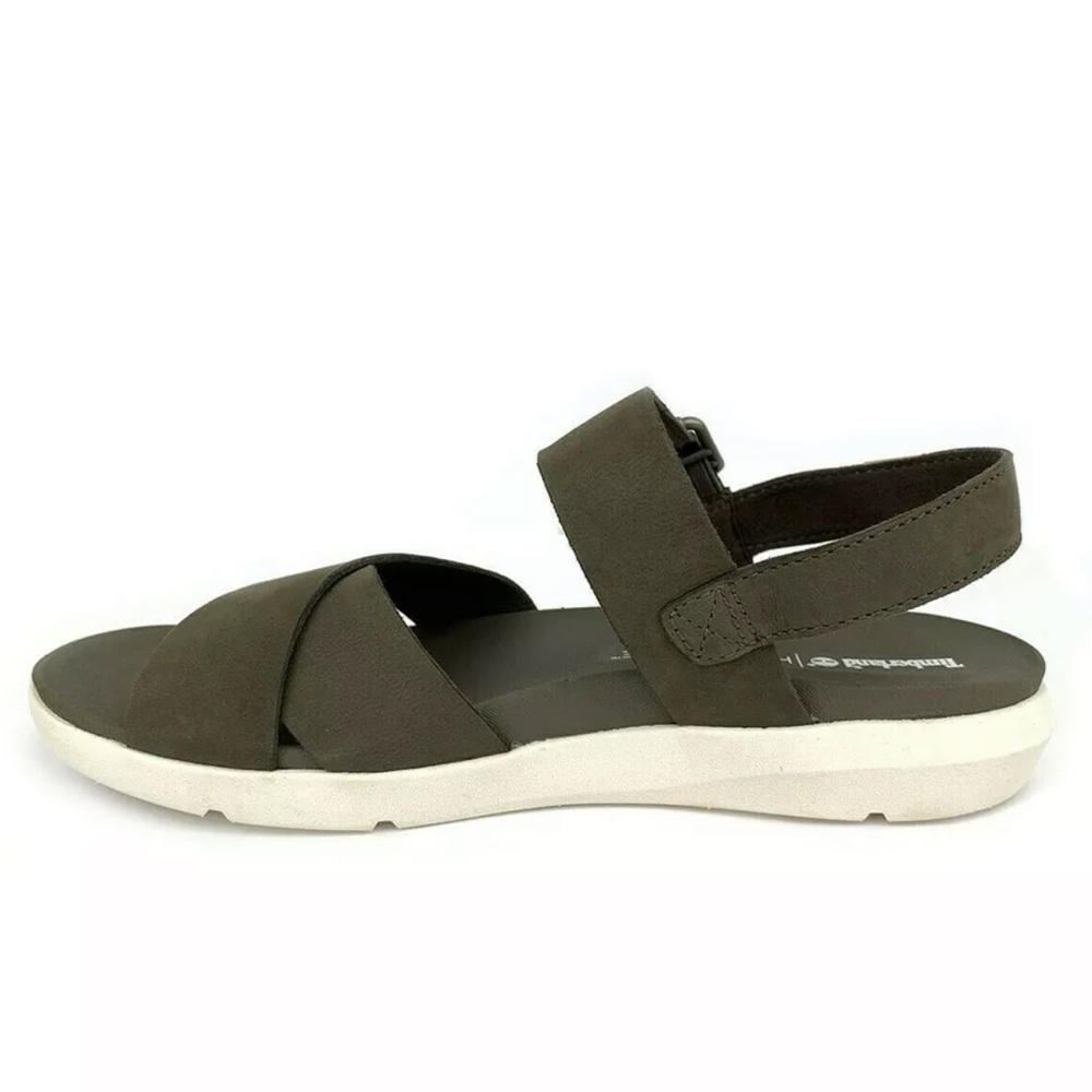 Women's Timberland Wilesport Olive Green Leather Strap Sandals olive - Picture 6 of 15